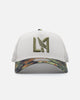 New Era Los Angeles Football Club "Camo Visor" 9FORTY A-Frame Trucker Snapback Stone/Olive