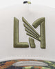 New Era Los Angeles Football Club "Camo Visor" 9FORTY A-Frame Trucker Snapback Stone/Olive