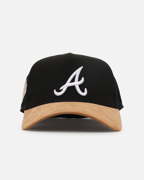 New Era Atlanta Braves 'Black Wheat' 39THIRTY A-Frame Stretch Fit Black/Wheat