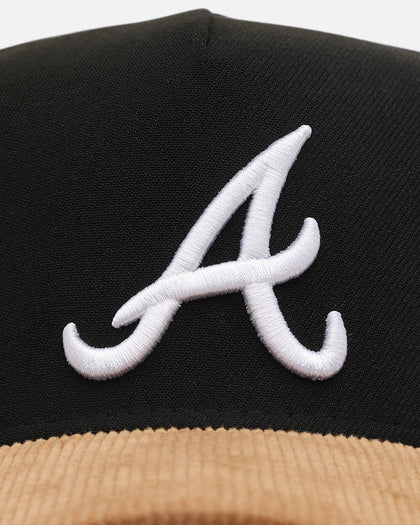 New Era Atlanta Braves 'Black Wheat' 39THIRTY A-Frame Stretch Fit Black/Wheat