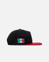New Era Mexico National Baseball Team 'Mexican Cord Golfer' Corduroy Golfer Snapback Black/Red