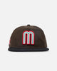 New Era Mexico National Baseball Team 'Mexican Cord Golfer' Corduroy Golfer Snapback Brown/Black