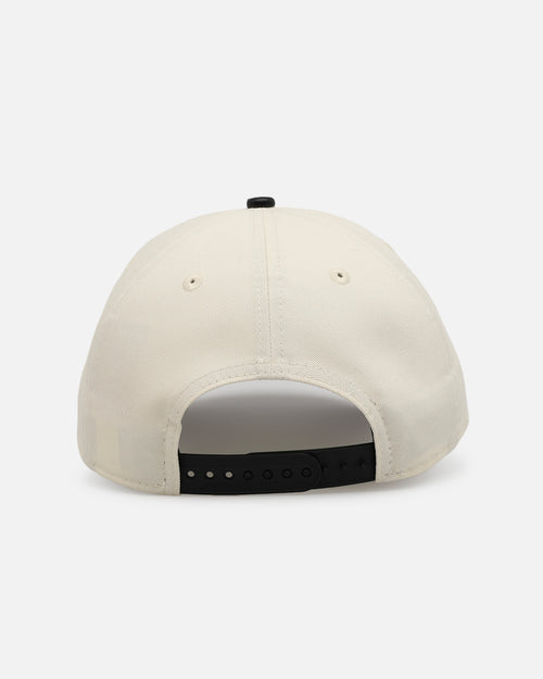 New Era Philadelphia Eagles 'Leather Visor' 9FORTY A-Frame Snapback Chrome White/Black