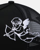 New Era New York Yankees 'Cherub Trucker' 9FORTY A-Frame Trucker Snapback Black/White