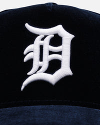 New Era Detroit Tigers 'Velvet Official Team Color' 9FORTY A-Frame Snapback Navy