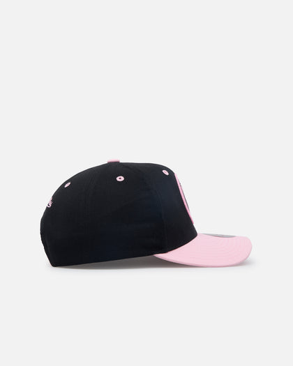 Mitchell & Ness Inter Miami Logo Pro Crown Snapback Faded Black