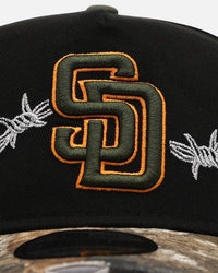 New Era San Diego Padres 'Realtree Grit 2.0' 9FORTY A-Frame Snapback Black/Green/Orange