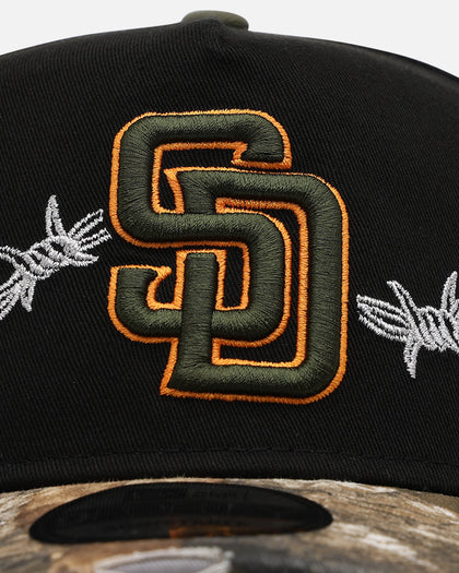 New Era San Diego Padres 'Realtree Grit 2.0' 9FORTY A-Frame Snapback Black/Green/Orange