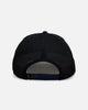Goorin Bros The Lone Wolf Leather Trucker Snapback Navy