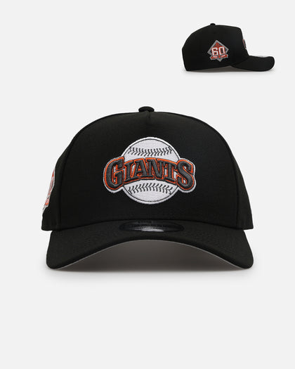 New Era San Francisco Giants 'Metallic Wordmark' 9FORTY A-Frame Snapback Black