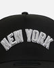 New Era New York Yankees 'Metallic Wordmark' 9FORTY A-Frame Snapback Black
