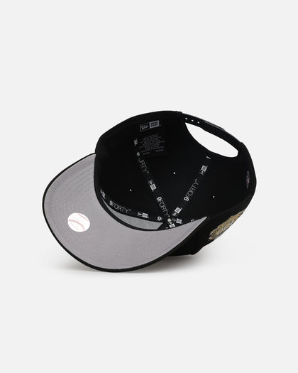 New Era New York Yankees 'Metallic Wordmark' 9FORTY A-Frame Snapback Black