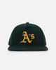New Era Oakland Athletics 'Throwback Cord Golfers' Corduroy Golfer Snapback Green