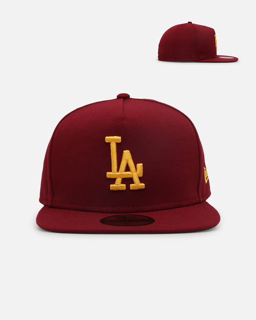 New Era Los Angeles Dodgers 'USC Pack' 59FIFTY A-Frame Fitted Burgundy