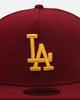 New Era Los Angeles Dodgers 'USC Pack' 59FIFTY A-Frame Fitted Burgundy