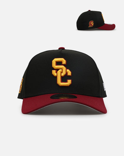 New Era University Of Southern California Trojans 'USC Pack' 9FORTY A-Frame Snapback Black/Burgundy