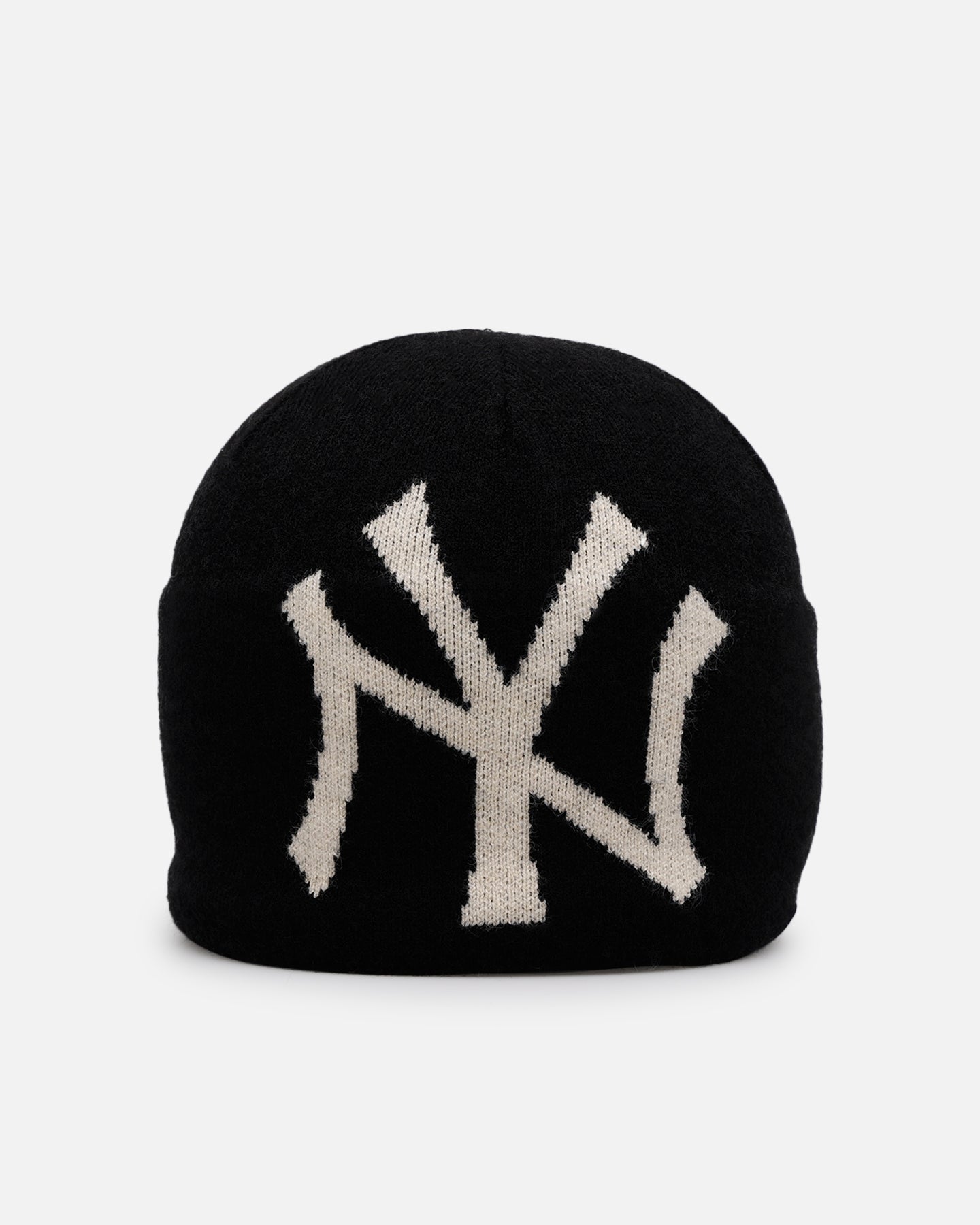 New Era New York Yankees Mega Logo Beanie Black | Culture Kings NZ