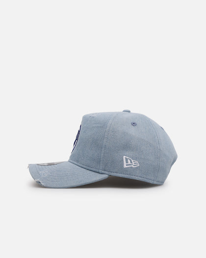 New Era Miami Dolphins 'Distressed Denim' 9FORTY A-Frame Snapback Light Wash Denim