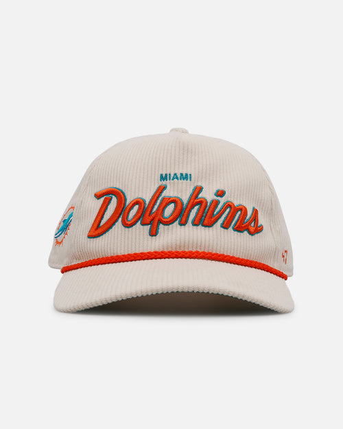 47 Brand Miami Dolphins 'Natural Script' Premium Hitch Corduroy Snapback Natural