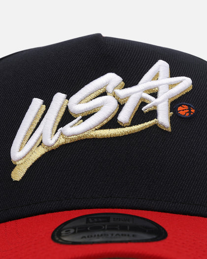 New Era Team USA 'USA Basketball' 9FORTY A-Frame Snapback Navy/Red