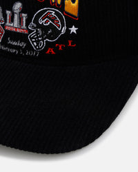 47 Brand Super Bowl LI 'Vintage Super Bowl' 47 Hitch Corduroy Snapback Black