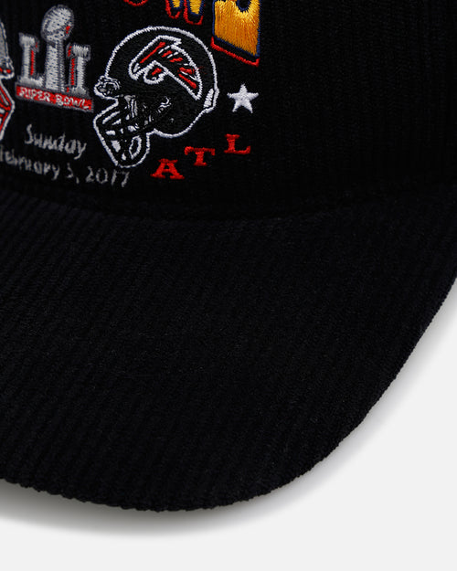 47 Brand Super Bowl LI 'Vintage Super Bowl' 47 Hitch Corduroy Snapback Black