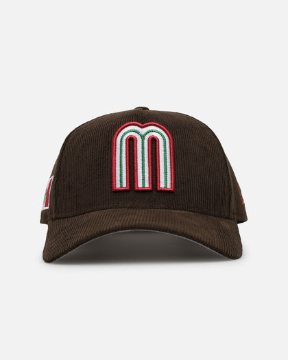 New Era Mexico National Baseball Team 'Mexico Variety Pack' 9FORTY A-Frame Corduroy Snapback Walnut