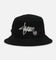 S Double Shawn Script Bucket Hat Black