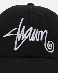 S Double Shawn Script Strapback Black