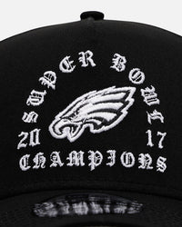 New Era Philadelphia Eagles 'Gothic Arch 2.0' 9FORTY A-Frame Snapback Black/White
