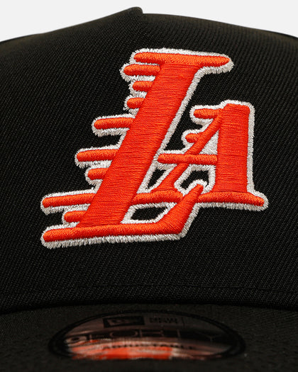 New Era Los Angeles Lakers 'NBA Dia De Los Muertos' 9FORTY A-Frame Snapback Black/Orange