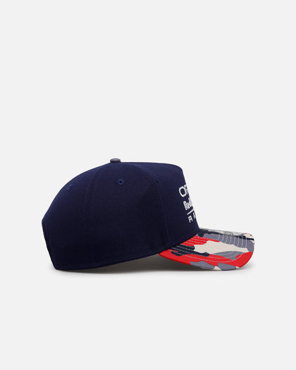New Era Red Bull Racing 'Red Bull' Camo Visor 9FORTY A-Frame Snapback Navy