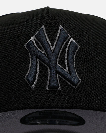 New Era New York Yankees 'Stealth' 9FORTY A-Frame Snapback Black/Charcoal