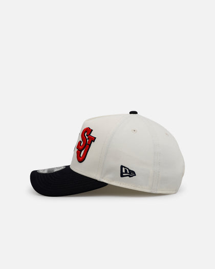 New Era New York Yankees 'MLB & NCAA Dual Logo' 9FORTY A-Frame Snapback Chrome