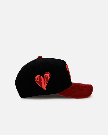 New Era Texas Rangers 'Velvet Cord Certified Lover' 9FORTY A-Frame Premium Corduroy Snapback Black