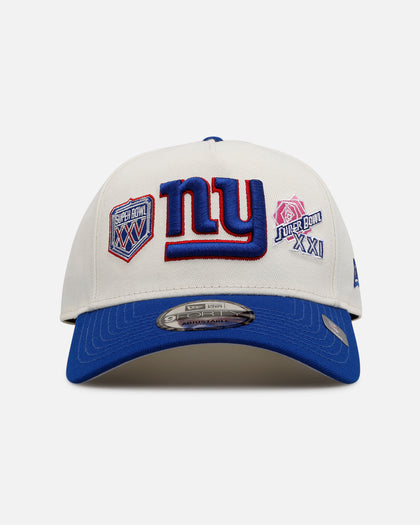 New Era New York Giants 'Super Bowl Logos' 9FORTY A-Frame Snapback Chrome