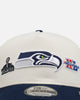New Era Seattle Seahawks 'Super Bowl Logos' 9FORTY A-Frame Snapback Chrome