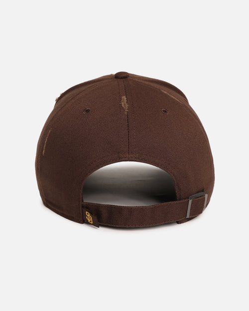 47 Brand San Diego Padres 'Destruct Gothic Visor' 47 Offside Strapback Brown/Brown