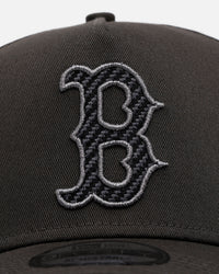 New Era Boston Red Sox 'Carbon Weave' 9FORTY A-Frame Snapback Black