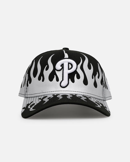 New Era Philadelphia Phillies 'Metallic Flames' 9FORTY A-Frame Snapback Black/Silver