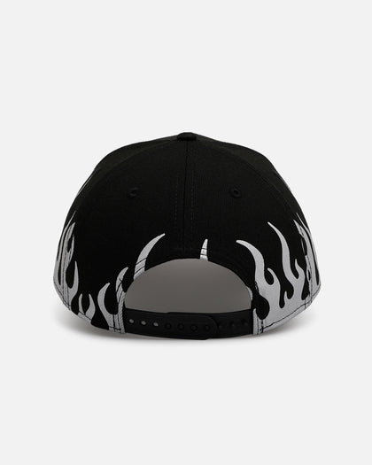 New Era Boston Red Sox 'Metallic Flames' 9FORTY A-Frame Snapback Black/Silver