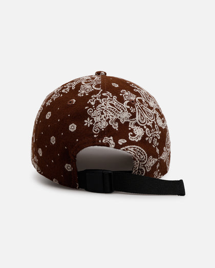 New Era Paisley 'Three Looms' 9TWENTY A-Frame Strapback Brown