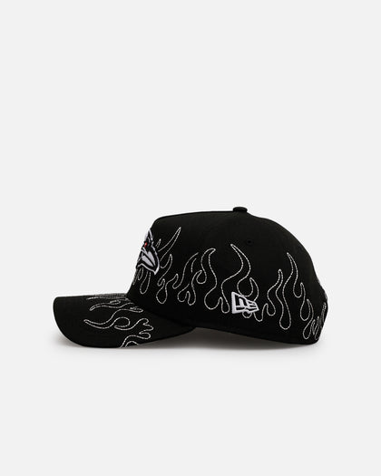 New Era Baltimore Ravens 'Outline Flames' 9FORTY A-Frame Snapback Black