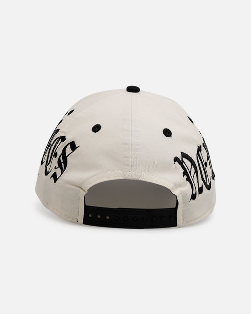 New Era New York Yankees 'Gothic Script Two Tone' 9FORTY A-Frame Snapback Chrome/Black