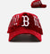 New Era Boston Red Sox 'Velvet Gothic Script' 9FORTY A-Frame Snapback Maroon