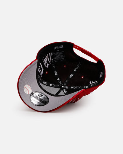 New Era Boston Red Sox 'Velvet Gothic Script' 9FORTY A-Frame Snapback Maroon