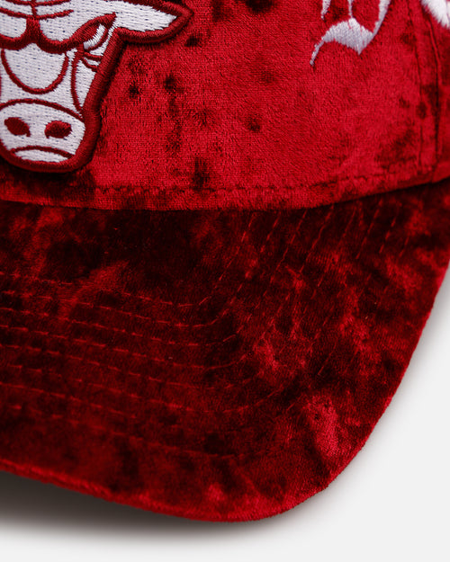 New Era Chicago Bulls 'Velvet Gothic Script' 9FORTY A-Frame Snapback Maroon