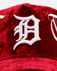 New Era Detroit Tigers 'Velvet Gothic Script' 9FORTY A-Frame Snapback Maroon