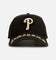 New Era Philadelphia Phillies 'Washed Gothic Visor' 9OFRTY A-Frame Snapback Black