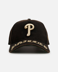 New Era Philadelphia Phillies 'Washed Gothic Visor' 9OFRTY A-Frame Snapback Black